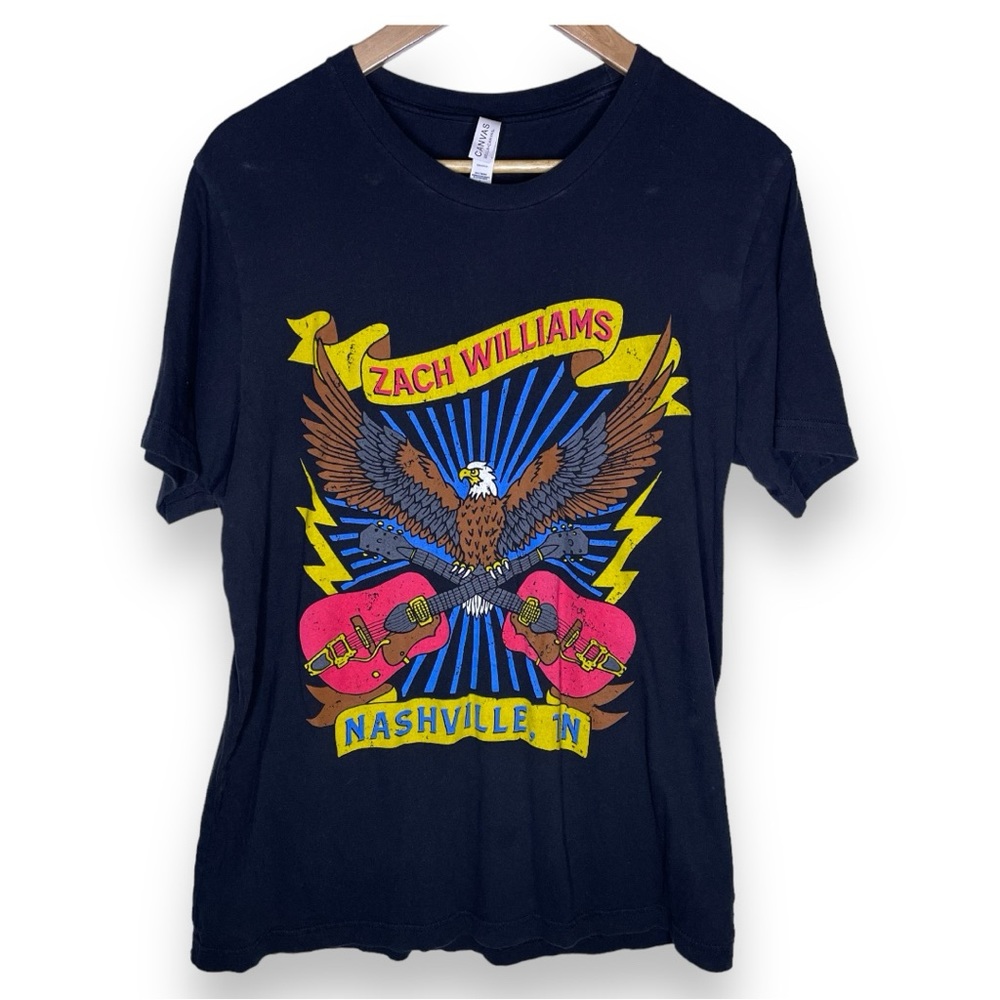 Zach Williams Nashville Guitar Eagle T-shirt Size Large
